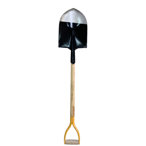 Pala punta huevo, puño metal.